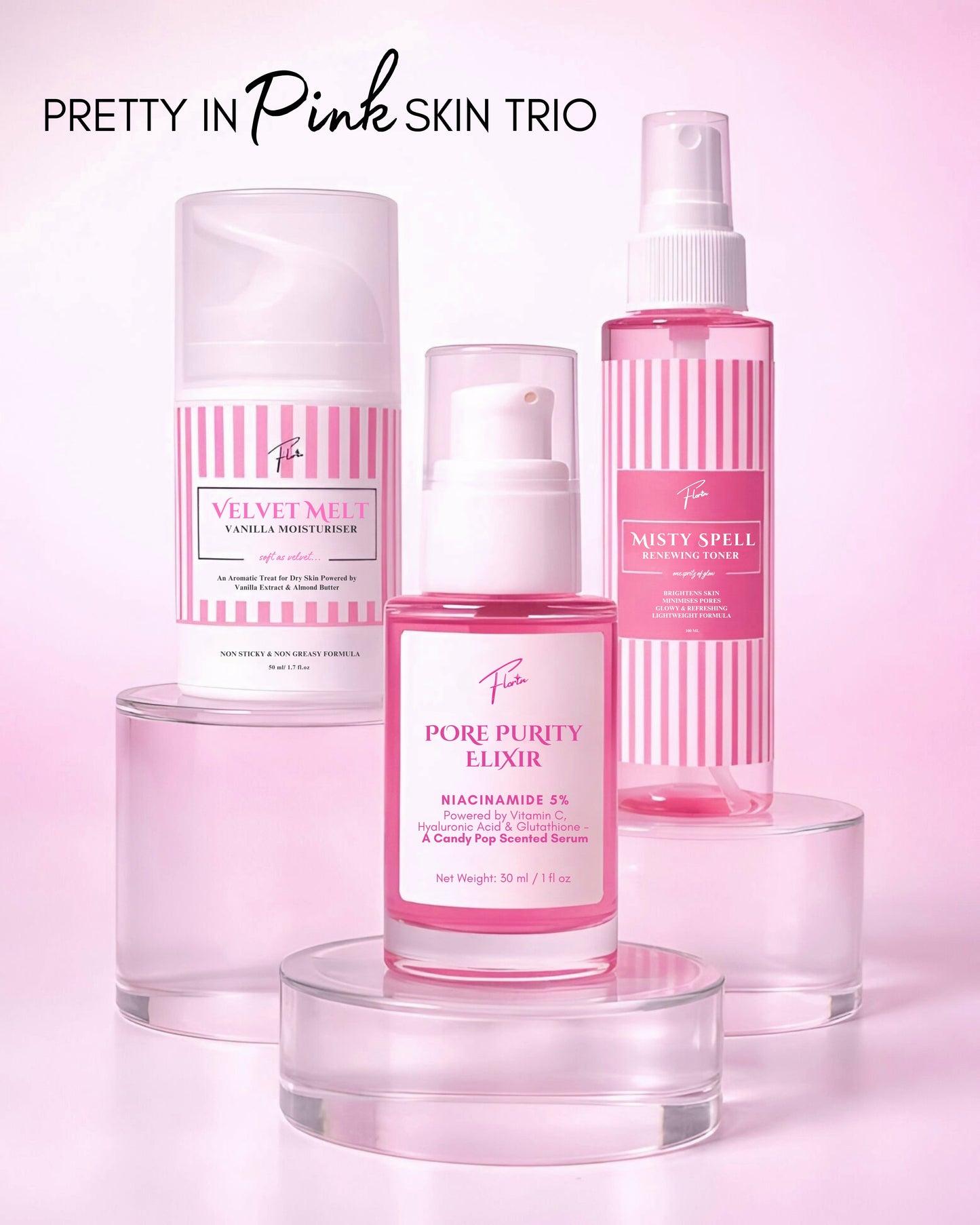 - PRETTY IN PINK SKIN TRIO